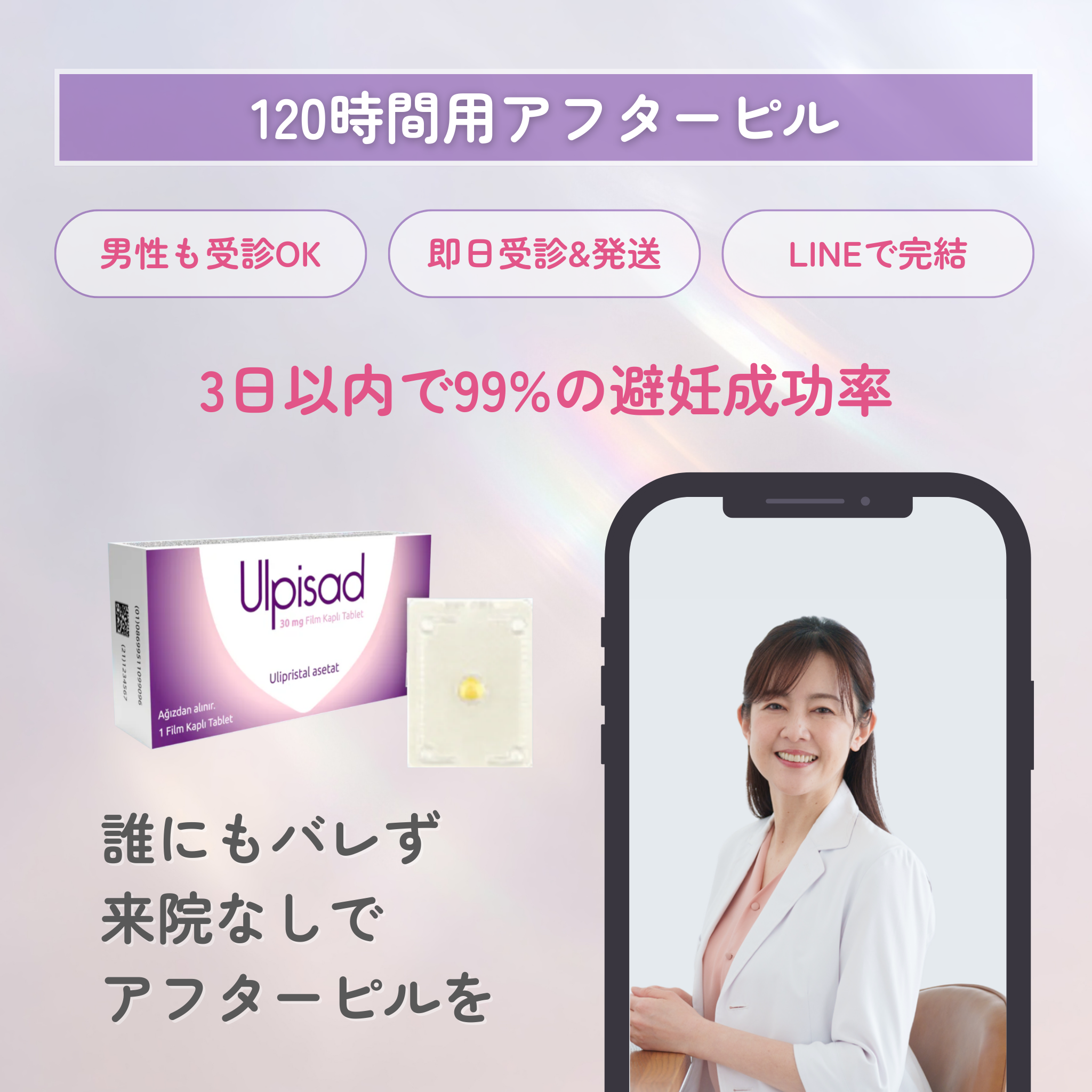 【緊急避妊薬】アフターピル 120時間以内